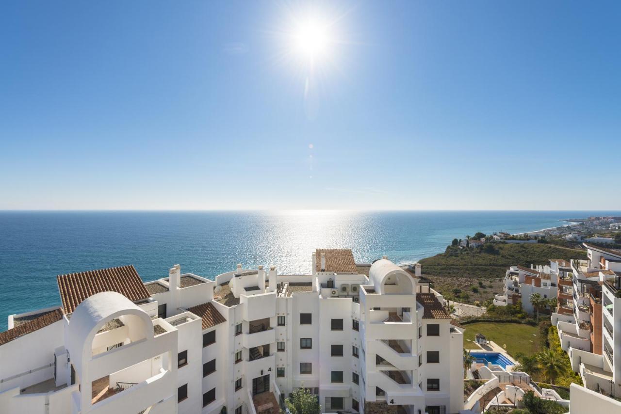 Apartamento Vista Mar Frontal Con Parking Torrox Exterior foto